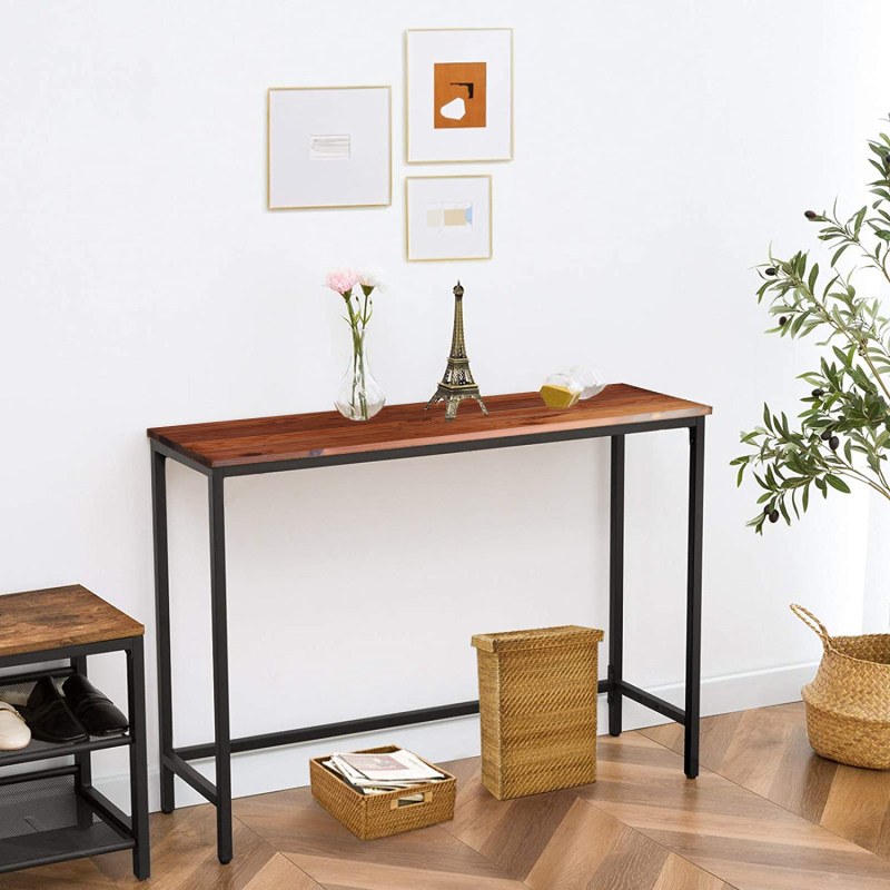 میز کنسول مینیمال مدرن از جنس فلز و چوب - مدل C101