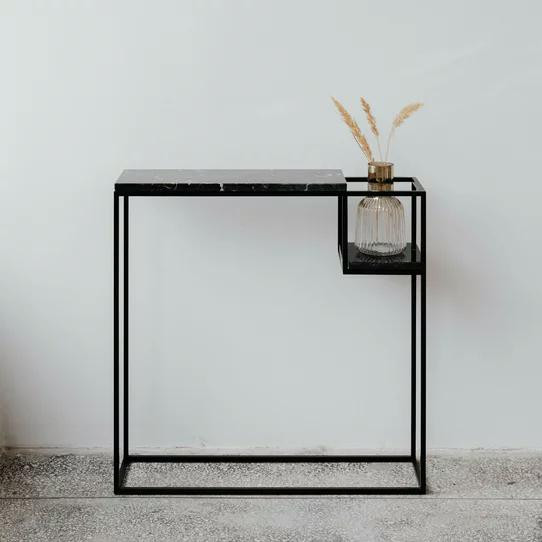 میز کنسول مینیمال مدرن از جنس فلز و چوب - مدل C601