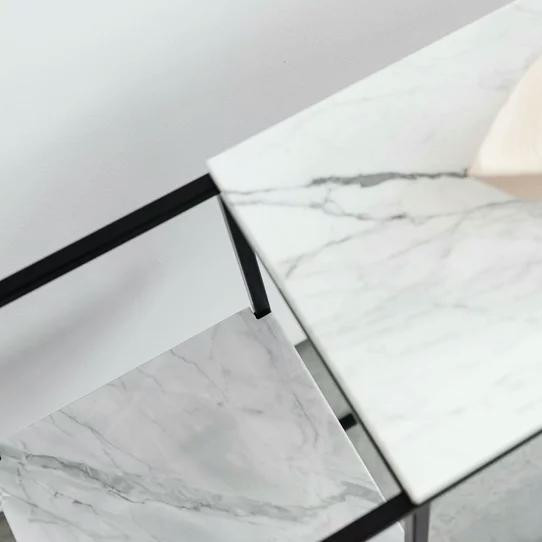 میز کنسول مینیمال مدرن از جنس فلز و چوب - مدل C601