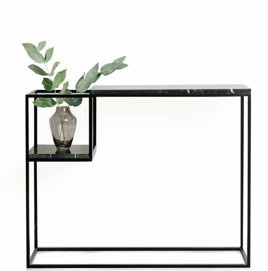 میز کنسول مینیمال مدرن از جنس فلز و چوب - مدل C601