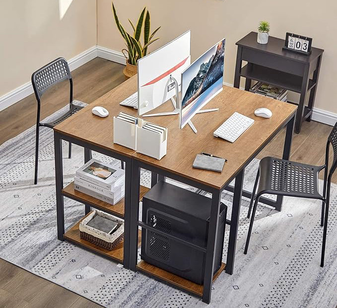 میز اداری میز تحریر میز کامپیوتر میز لپ تاپ 2 طبقه مدل P101