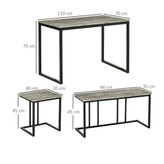 ست کمجا میز و صندلی ناهارخوری 4 نفره خانه ی ترنج - مدل D301