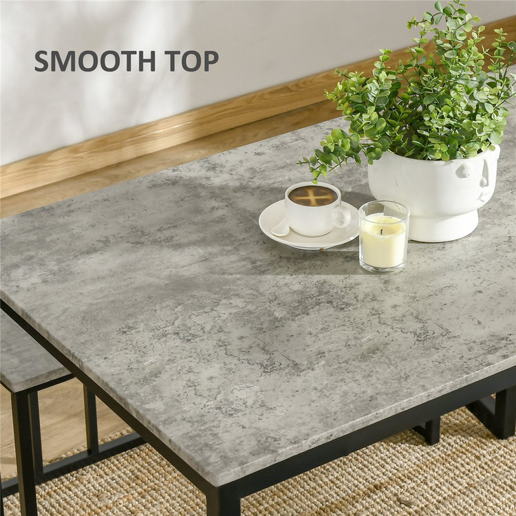 ست کمجا میز و صندلی ناهارخوری 4 نفره خانه ترنج - با بدنه آهنی و صفحه چوبی - مدل D301