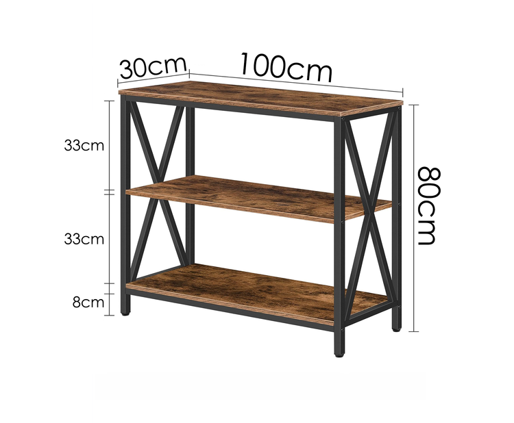 میز کنسول مینیمال مدرن از جنس فلز و چوب - مدل C501