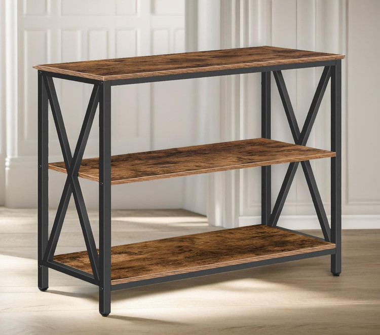 میز کنسول مینیمال مدرن از جنس فلز و چوب - مدل C501