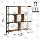 خرید انواع کتابخانه چوبی فلزی مینیمال پینترستی با بهترین قیمت و بالاترین کیفیت
