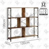 خرید انواع کتابخانه چوبی فلزی مینیمال پینترستی با بهترین قیمت و بالاترین کیفیت