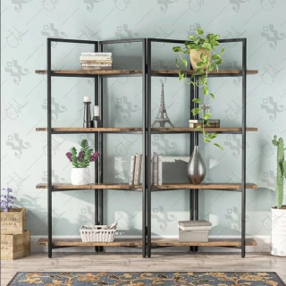 کتابخانه پرتابل ۴ طبقه مینیمال B100۱ با صفحه MDF